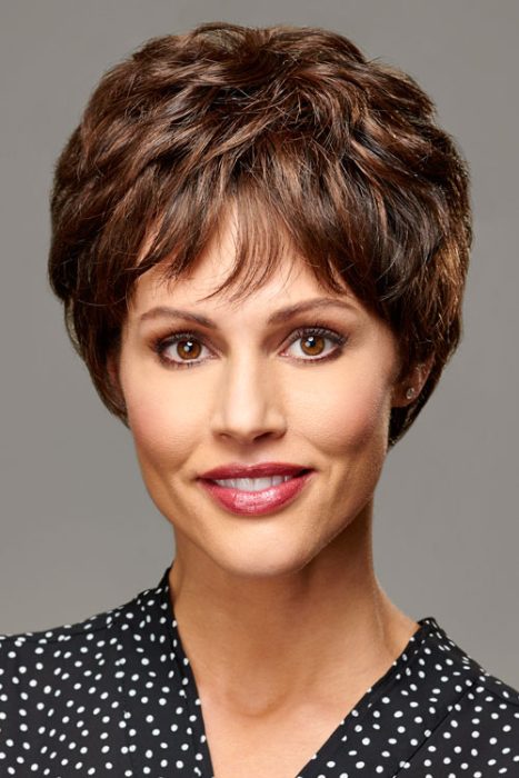 Trish short brown wig