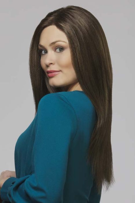 long brown wig by Henry Margu