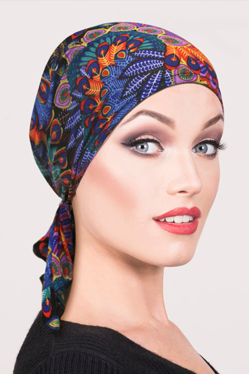 Mia Bandana in Peacock - Headwear by Hairworld