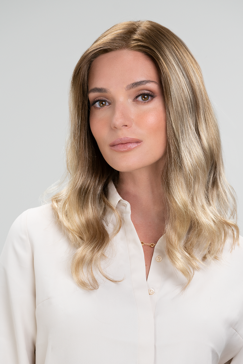 Rachel Lite wig by Jon Renau in the colour S14-26-88RO Sunshine.