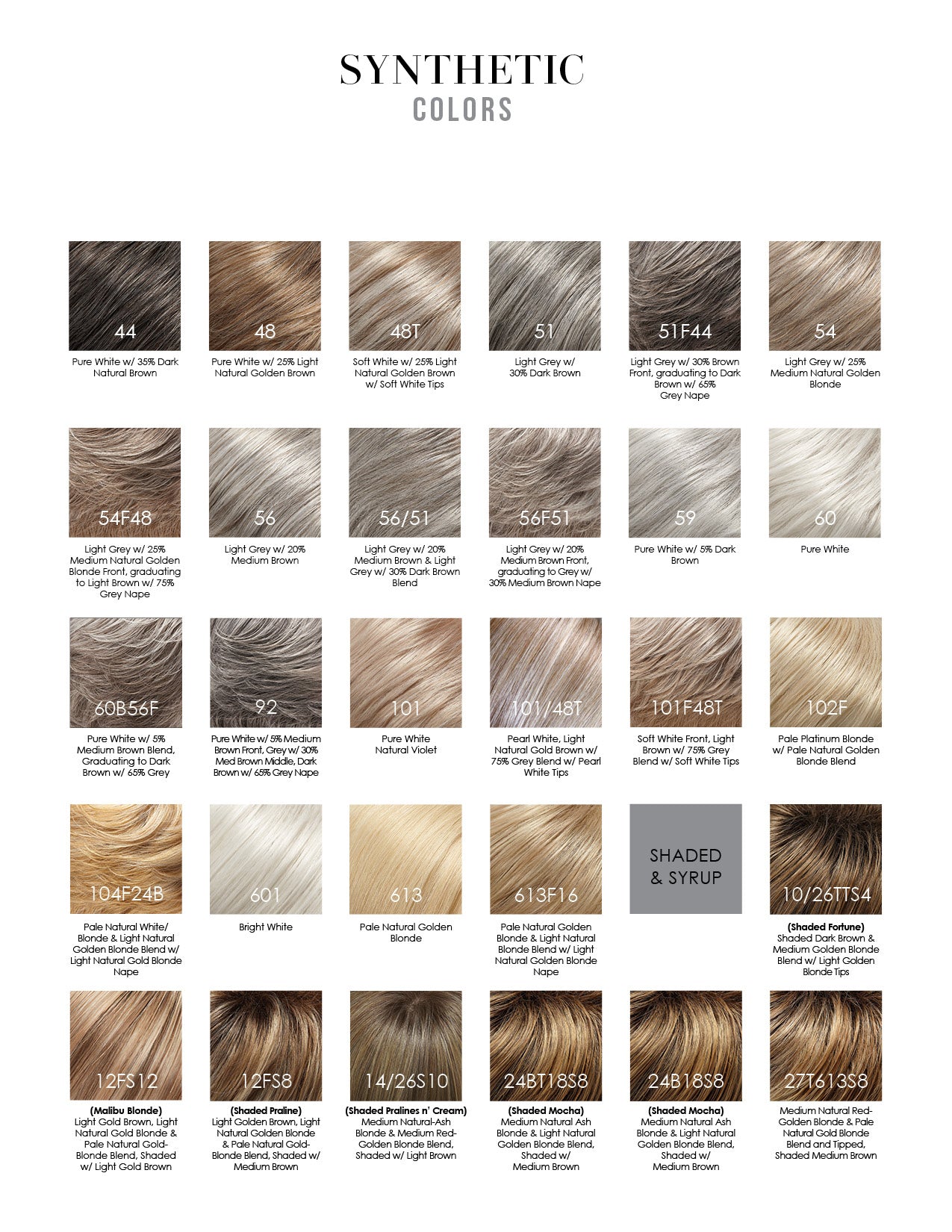 Jon Reanu colour chart grey and shaded