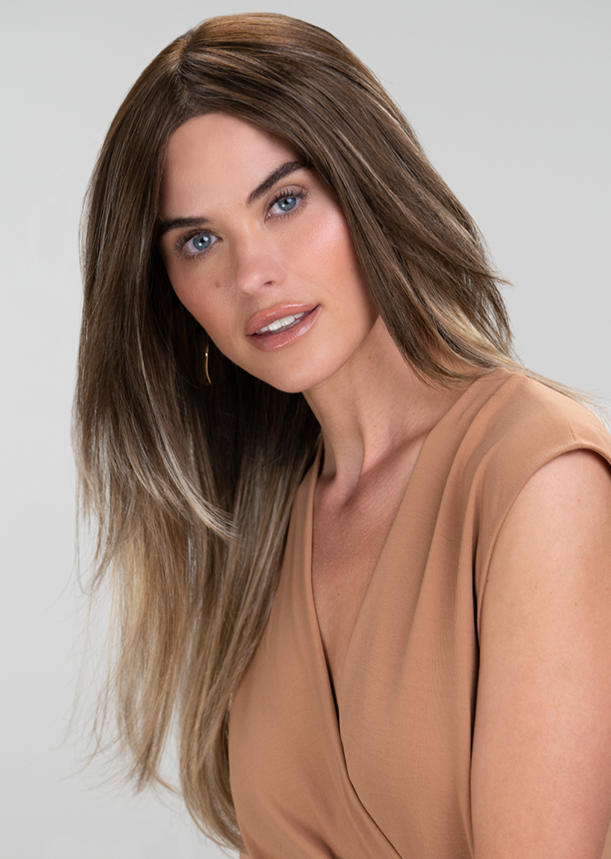 Zara wig by Jon Renau in the colour Fawn.