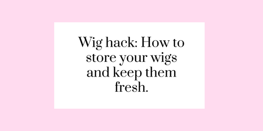 Synthetic wig freshener hack! How to store your synthetic wigs or toppers and keep them fresh.