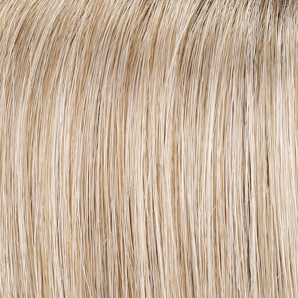 Close-up of blonde hair strands