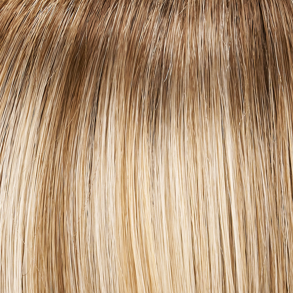 Close-up of blonde hair strands