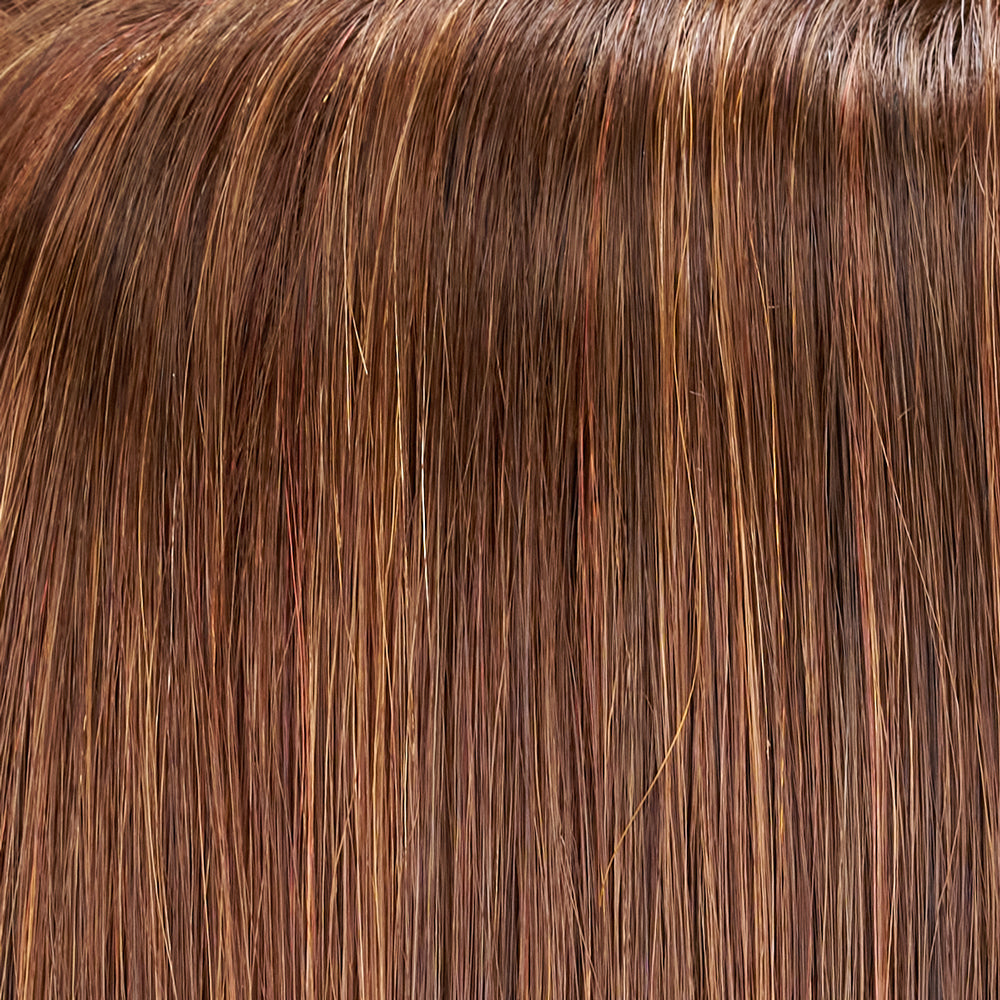 Close-up of brown hair strands