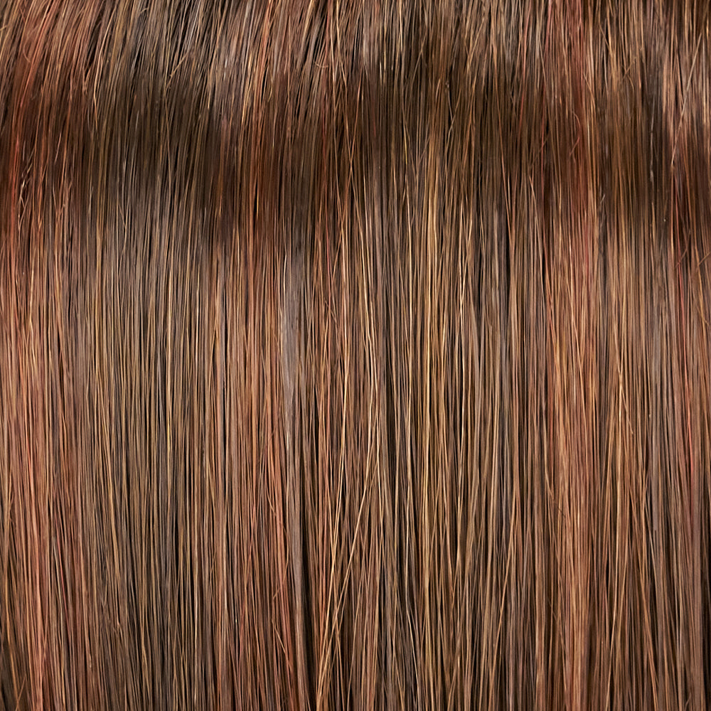 Close-up of brown hair strands