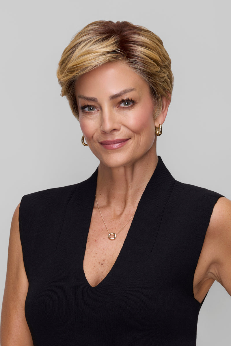 short pixie style wig Celine by jon renau 