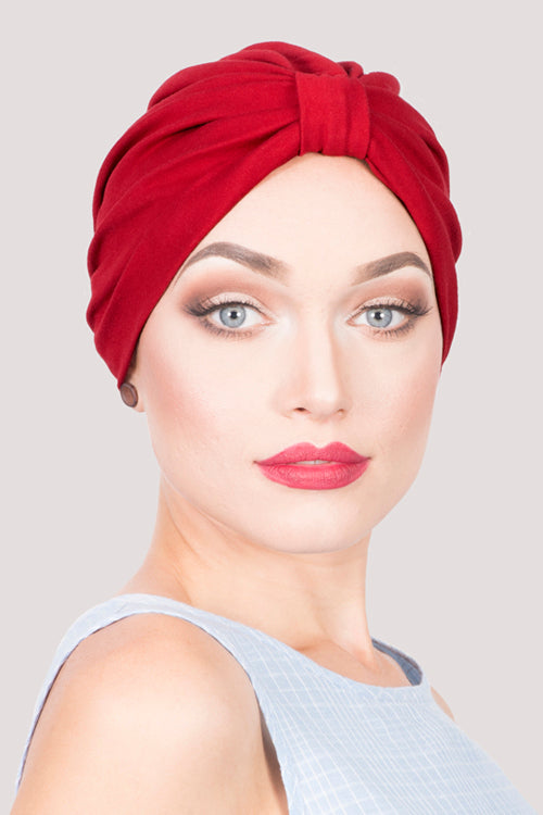 Polysotton Turban in classic red 