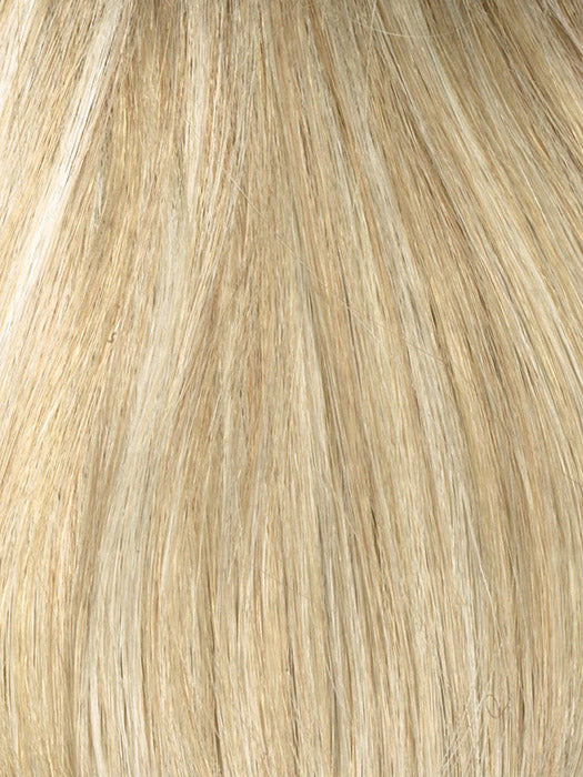 Close-up of light blonde hair strands