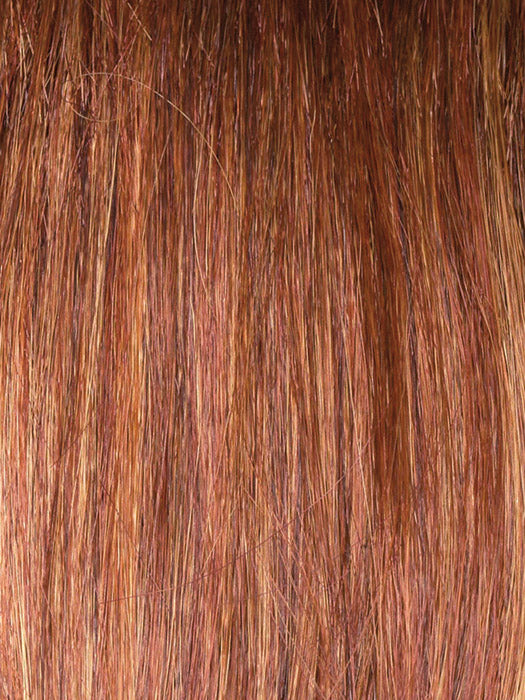 Close-up of brown hair strands