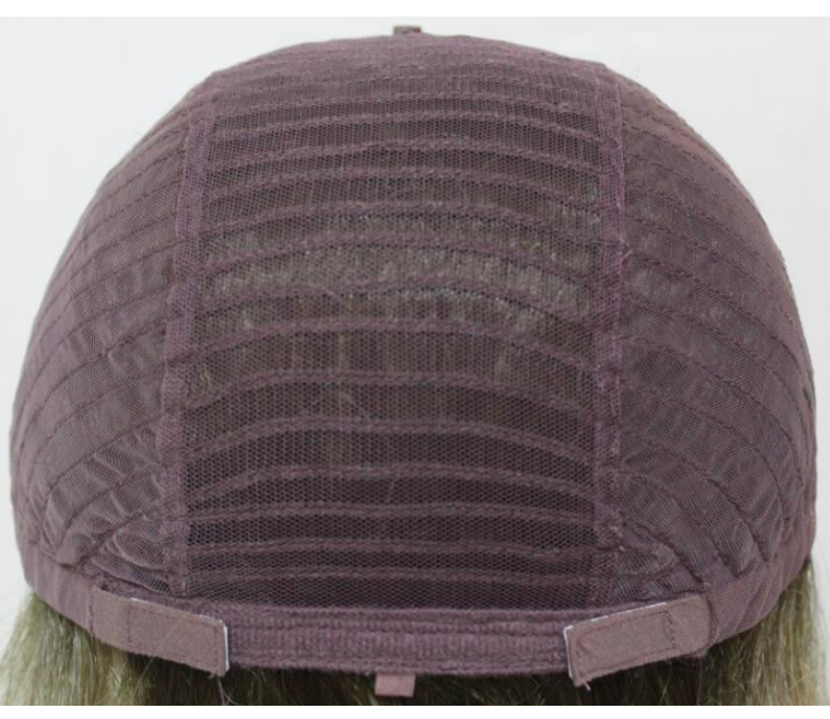 Back view of a textured purple cap on a white background
