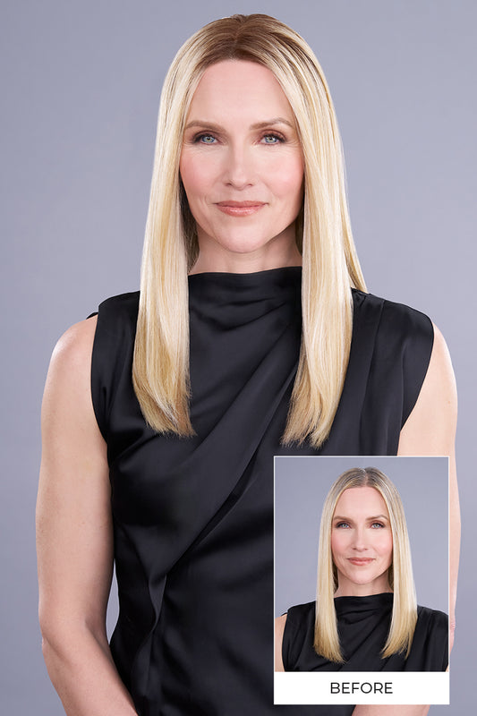 Top Trend Lace HD Synthetic Straight 14” - Jon Renau Toppers