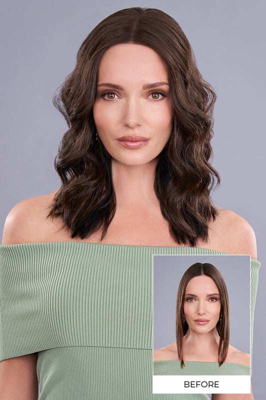Top Trend Lace HD Synthetic Wavy 14” - Jon Renau Toppers