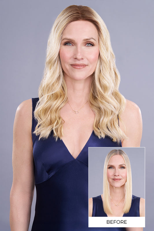 Top Trend Lace HD Synthetic Wavy 18" - Jon Renau Toppers