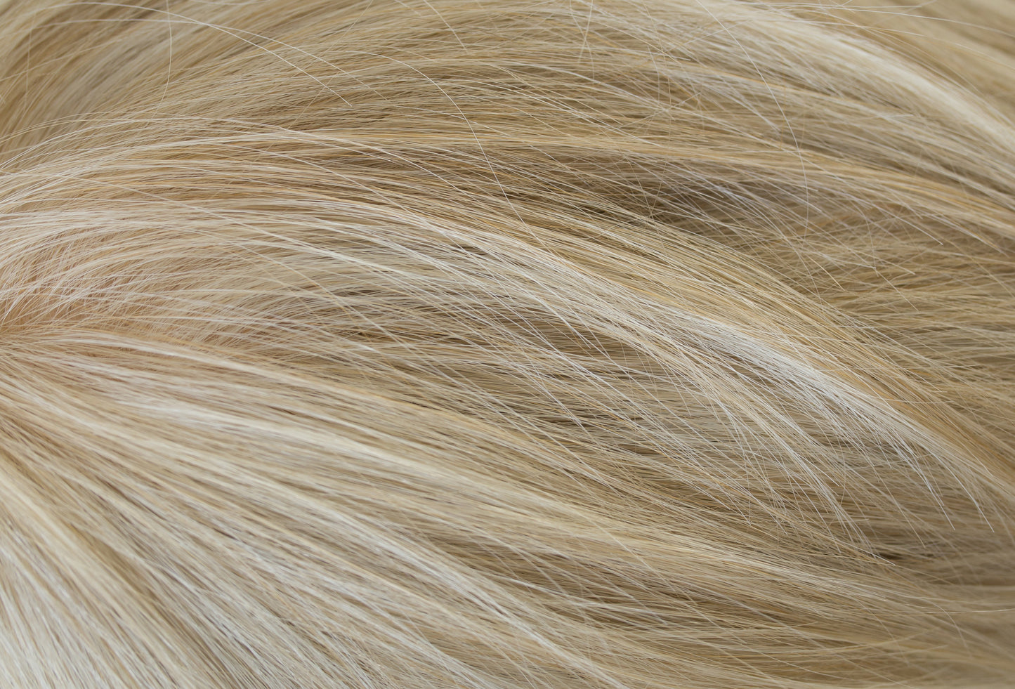 Close-up of blonde hair strands