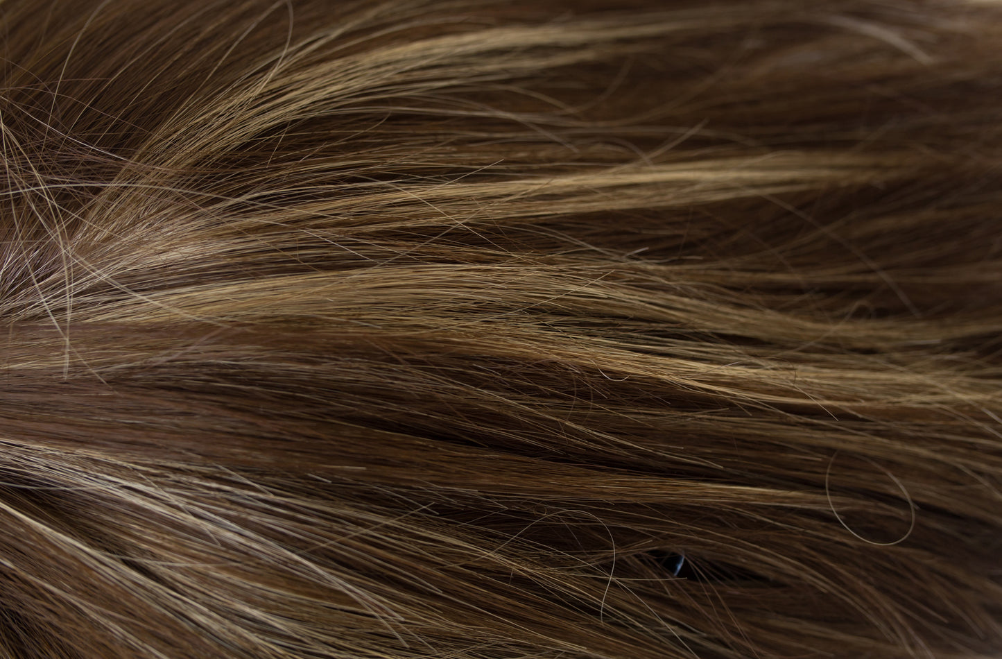 Close-up of brown hair strands