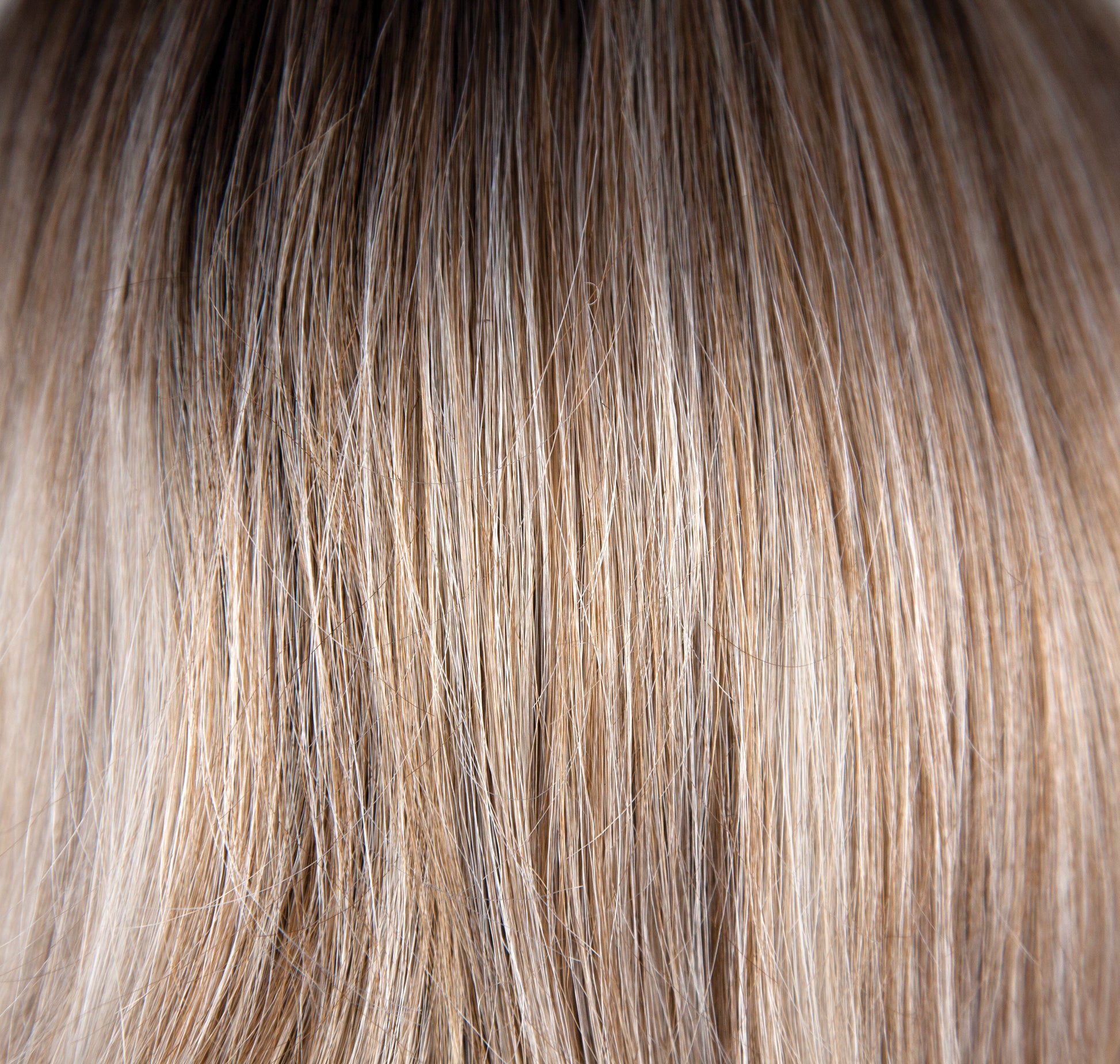Close-up of brown hair strands