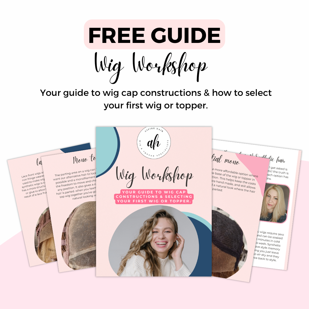 free wig workshop guide. Your guide to wig cap constructions and how to select your first wig or topper.