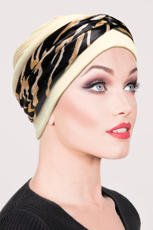 Anna Wrap Headband in Tiger - Headwear by Hairworld