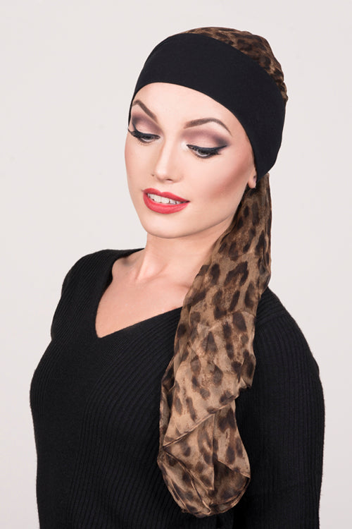 Elisa Scarf in Tiger - Headwear by Hairworld