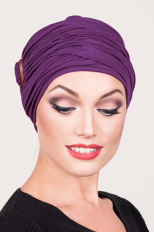 Milan Hat in Purple - Headwear by Hairworld