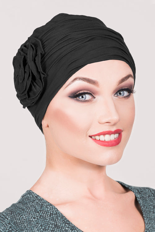 Sorrento Hat in Black - Headwear by Hairworld