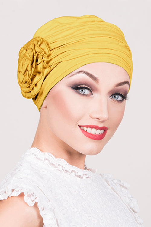 Sorrento Hat in Mustard - Headwear by Hairworld